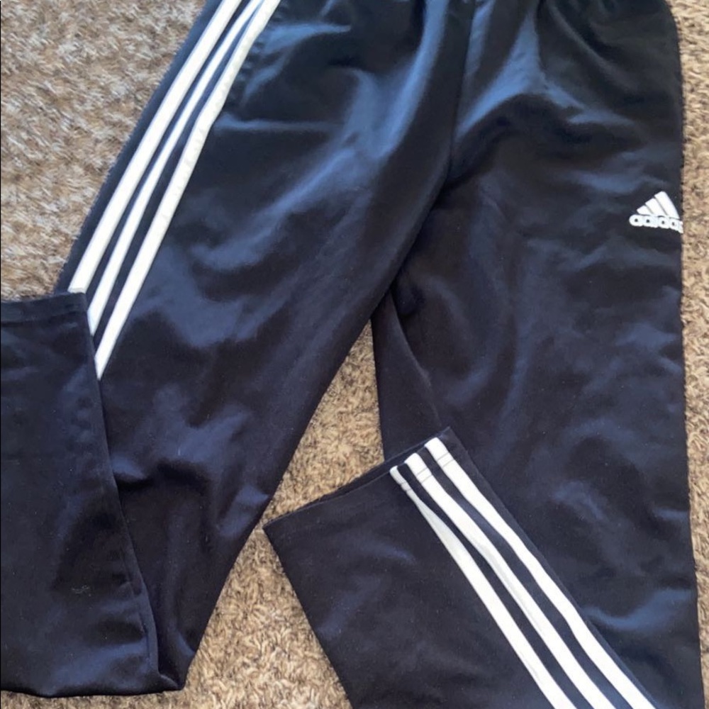 Black adidas joggers